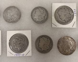 Morgan & Peace Silver Dollars