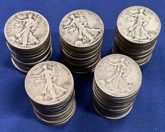 Walking Liberty Silver Halfs