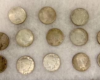 (13) Silver Peace Dollars