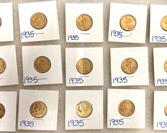 (15) Gold Swiss 20 Franc