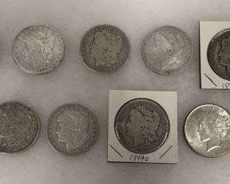 Morgan & Peace Silver Dollars