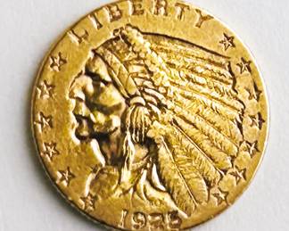 GOLD INDIAN HEAD AUCTIONED FRIDAY 22ND AUCTION BEGINS 6PM REGISTRATION OPENS 5PM
