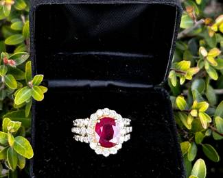 RUBY AND DIAMOND RING AUCTION 6PM FRIDAY 22nd 6PM ONLINE AND IN PERSON REGISTRATION OPENS 5PM