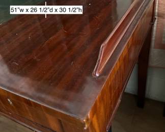 Mahogany leather desk