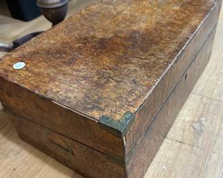 Burl Wood Writing Box