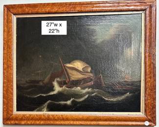 Ship in storm