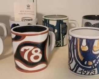 Royal Copenhagen Annual Mugs