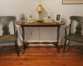 Vintage Entry Table and Two  chairs  Chairs