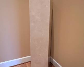 Pair Of Solid Marble Pedestals Tan, Beige