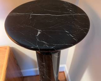 black onyx pedestal for fine art display unique hard to find rare
