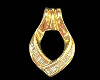 14k Diamond Pendant
