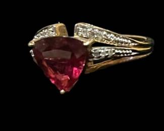 14k Gold Diamond Ring