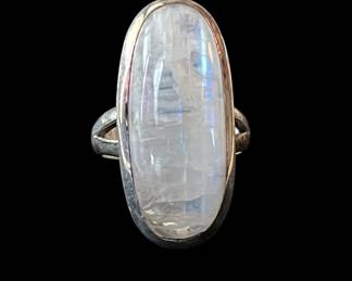 Sterling Moonstone Ring