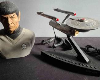 Star Trek USS Enterprise Phone Spock Decanter