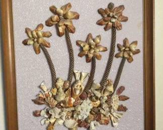 1989 Floral Shell Art