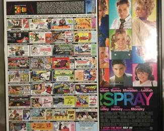 Framed Advertising Movie Posters Hairspray And Other 