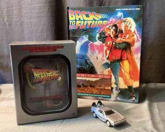 Back To The Future Trilogy Blue Ray Set, Special Book, Book And Collectors Car 