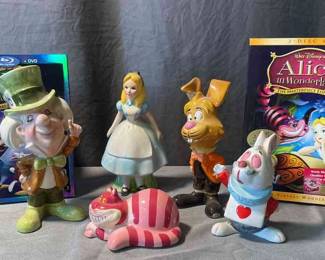 Alice In Wonderland DVD Is Bluray, And Figurine Collection