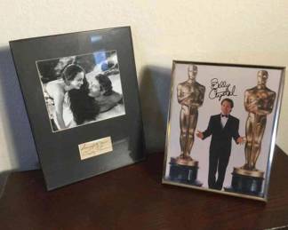 Billie Crystal And Dorthy Lamour Signatures