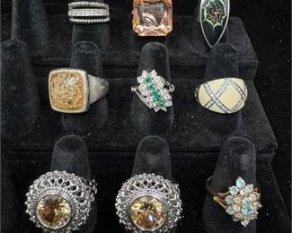Lot 050-C 1 Bid(s)
Costume Jewelry Rings Set of 9 Sizes 7,8,9