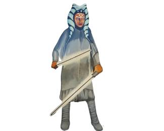 Ashoka with light up light sabers (requires power source plug in) 7 foot x 4 foot