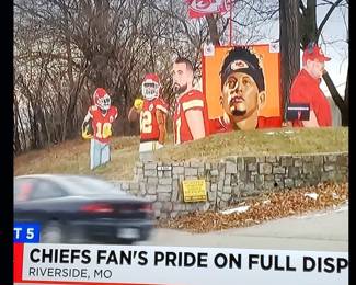 The Chiefs paintings on display and on the news