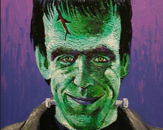 Herman Munster acrylic on canvas 24" x 18" by Jeff Parson