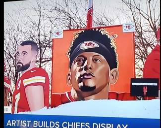 The Chiefs paintings on the news