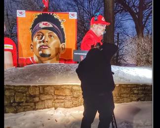 The Chiefs paintings on display