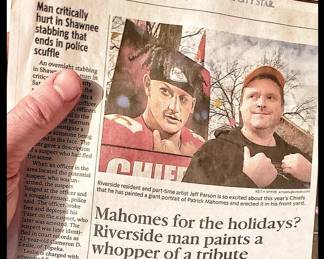 Jeff Parson in the newspaper