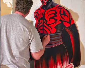 Jeff Parson painting Darth Maul