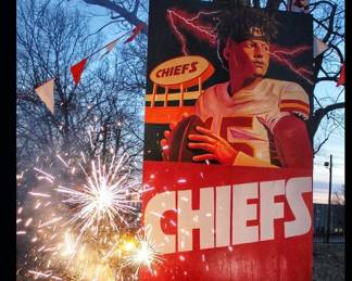 Chiefs paintings on display