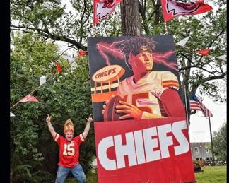 Chiefs paintings on display