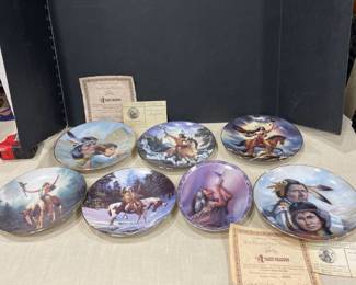 Native American collectors plates