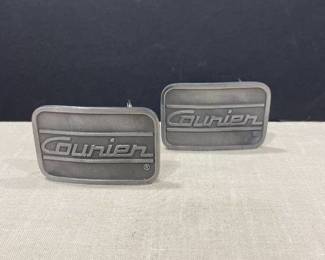 Courier pewter belt buckles