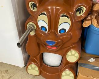 Build a Bear business machine with boxes of unstuffed bears and clothing. 650 for all