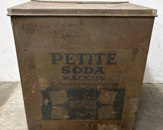 Antique Metal Petite Sade Wafers Box