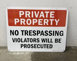 Private Property Metal Sign