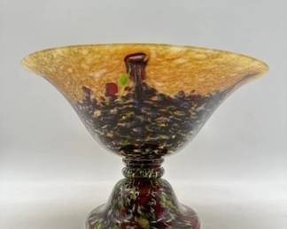Vintage Handblown Multi colored glass