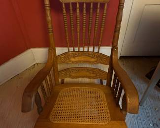 Vintage wooden rocker $125
