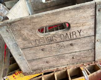Coburg Dairy crate . $75