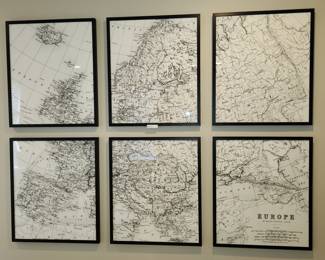map wall art