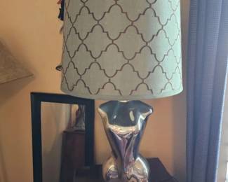 Polished Aluminum Female Torso Lamp Polished Aluminum Torso Lamp