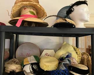 Vintage hats and San Antonio hat boxes