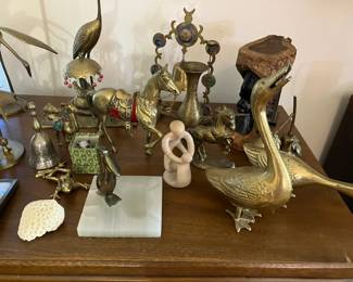Lots of Brass collectables from world travels.