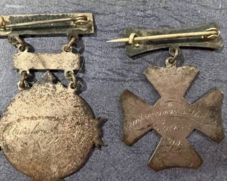 1890 & 1892 Ursuline Academy Awards