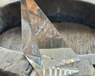 Steven V Correia Art Glass Paperweight.