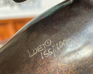 Loet sculpture.  Single piece.  155/1000.