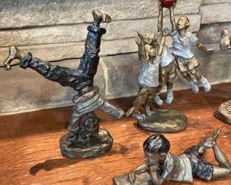 Mark Hopkins Bronze Sculptures.  Signed and numbered..