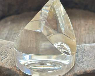 Steven V Correia Art Glass Paperweight.